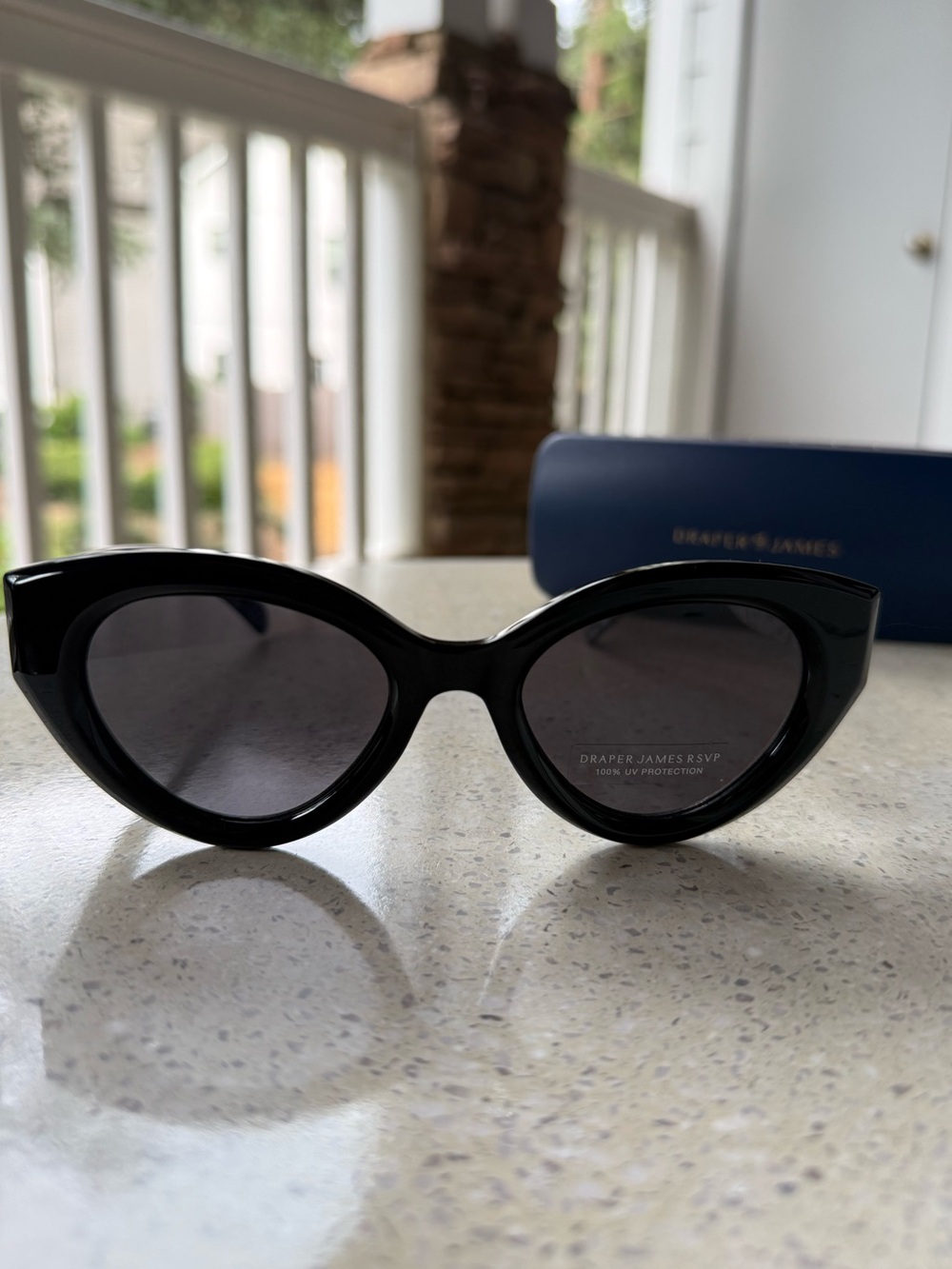 Draper James RSVP Women’s Black Cat-Eye Sunglasses